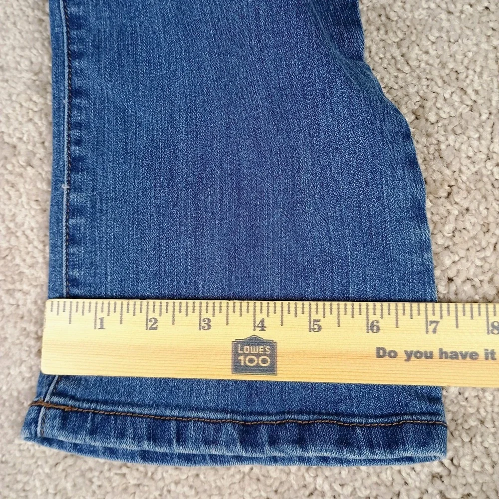 Kim Rogers Tummy Control Pull On Jeans Women's 6P Short Stretch Denim